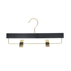 Gran oferta, colgador de plástico duradero con logotipo personalizado, colgador de plástico negro engomado <span class=keywords><strong>para</strong></span> falda - Product Image 5
