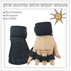 Guantes de levantamiento de pesas de poliéster para gimnasio y entrenamiento cruzado al aire libre con soporte para manos y muñecas, precio competitivo - Product Image 2