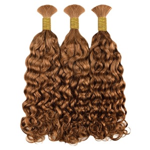 FYD Venta al por Mayor de Cabello Humano de Alta Calidad con Ondas Profundas, <span class=keywords><strong>Extensiones</strong></span> de Cabello Humano a Granel, Cabello para Trenzas y Pelucas - Product Image 3