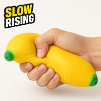 Grand ensemble de jouets anti-stress souples en forme d'aliments, à remontée lente, pour enfants et adultes, vente en gros