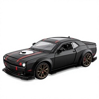 Modelo de Coche Deportivo de Aleación Fundida a Presión a Escala 1/32 con Efectos de Sonido y Luz, Puertas Abribles y Función de Retroceso, Juguete para Regalo