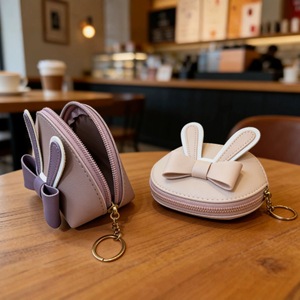 Nuovo Portamonete Mini 2026 a Forma di Farfalla con Orecchie di Coniglio, <span class=keywords><strong>Portafoglio</strong></span> Carino per Bambini, Porta Carte per Bambine, Borsa Portaoggetti in PU - Product Image 2