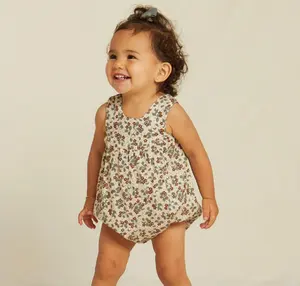 공급업체에 문의하기 아기 Romper 여름 옷 아기 소녀 민소매 아기 Romper