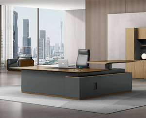 कार्यकारी एल-आकार कार्यालय डेस्क-पूर्ण कार्यालय तालिका समाधान - Product Image 3