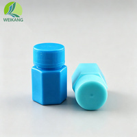 Flacon en plastique HDPE de 15 ml avec bouchon à vis, vide, pour médicaments solides, comprimés, capsules et poudres