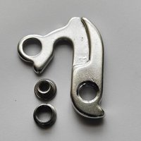 Pièces en alliage d'aluminium, support de dérailleur arrière argenté pour cadre de vélo