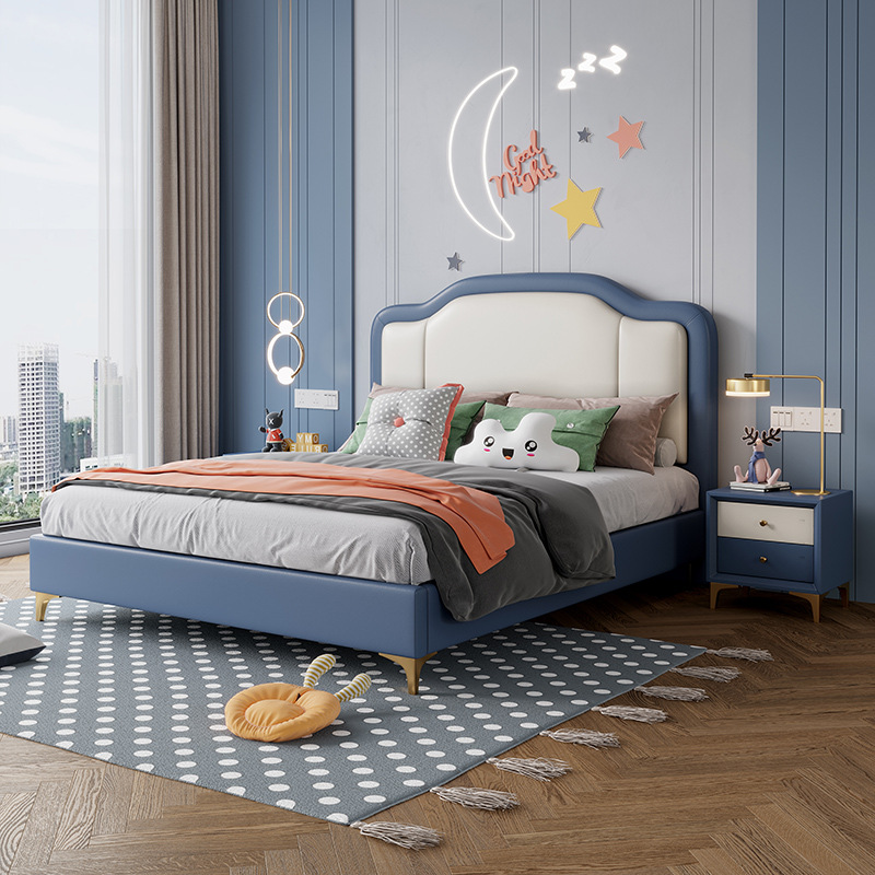 Blue-single bed
