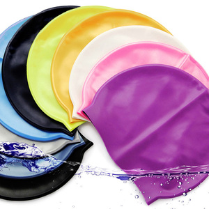 Chapeaux <span class=keywords><strong>de</strong></span> bain en silicone avec impression personnalisée, nouveauté, amusant - Product Image 3