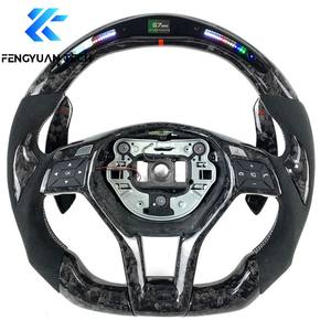 Volante de Fibra de Carbono para Mercedes Benz Amg W218 Cla45 W207 S500 W220 <span class=keywords><strong>A180</strong></span> Cls X218 W238 63 C63 Glc E350 W215 C63 C117 C43 - Product Image 5