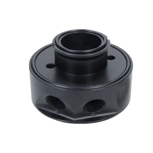 Hiệu suất tùy chỉnh CNC gia công nhôm chủ đề xe lọc dầu bánh sandwich Adapter - Product Image 2