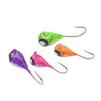 Tête de jig en tungstène pour pêche sur glace avec œillet, leurre de pêche sur glace pour l'hiver, pour crappie, walleye, panfish, vente en gros d'usine