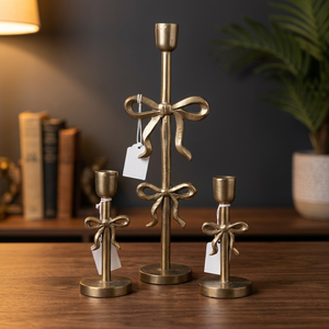 ที่ใส่เทียนคริสต์มาสอะลูมิเนียมทำมือ Sonnet Decor สำหรับตกแต่งบ้าน สีดำ/ขาวเคลือบผง รุ่นดิจิตอล 1 สี - Product Image 2