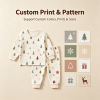 Ensemble pyjama bébé 2 pièces unisexe en coton pur respirant avec logo personnalisé
