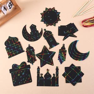 DIY Colorful Scratch-off Paint Drawing Paper, Unique Children's Holiday Decoration, Graffiti Scratch-off Painting, in Stock