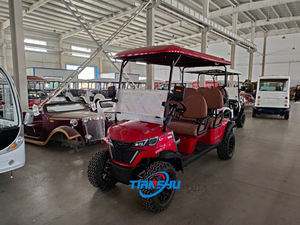 عربات جولف كهربائية <span class=keywords><strong>2</strong></span>+<span class=keywords><strong>2</strong></span> مقاعد، عربة جولف كهربائية رباعية المقاعد، مركبة كهربائية بهيكل فولاذي للبيع - Product Image 3