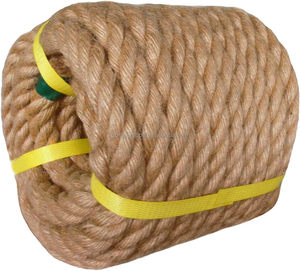 Cuerda de Yute natural 100%, 1 pulgada x 50 pies, cáñamo de Manila retorcido, resistente, duradero para manualidades, barandillas de <span class=keywords><strong>hamaca</strong></span> de cubierta náutica - Product Image 5