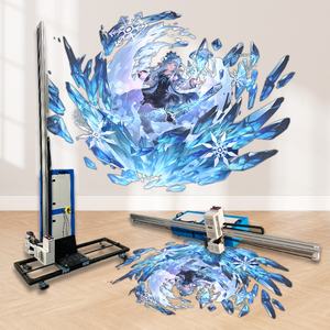 Máquina de Impresión Mural Vertical con Efecto 3D, Tinta UV Digital, 3m de Altura, con Rieles y Ruedas, para Decoración de Edificios - Product Image 4