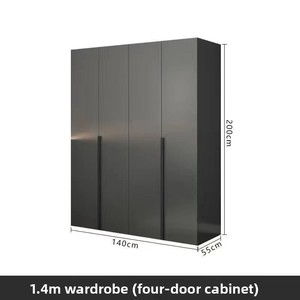 Armoire Moderne Simple et Luxueuse en <span class=keywords><strong>Bois</strong></span> pour Appartement, Combinaison Table à Manger, Chambre et Coiffeuse, Grande Armoire à Cinq/Six <span class=keywords><strong>Portes</strong></span> - Product Image 4