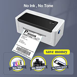 MHT-L1081 4x6 inch mã vạch máy in nhãn nhiệt 110 Mét 203dpi mã vạch bạc Holographic Sticker máy in nhãn máy - Product Image 6