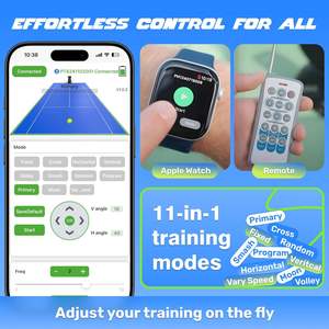 PT SMART <span class=keywords><strong>PRO</strong></span> Best Seller Attrezzatura Professionale Portatile Intelligente per <span class=keywords><strong>Tennis</strong></span> con Controllo APP per Allenamento Tecnologia <span class=keywords><strong>Tennis</strong></span> - Product Image 2