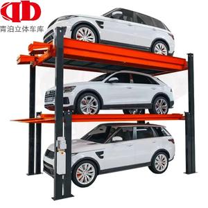 Promotion : Pont élévateur à quatre montants triple empilage, élévateur automobile d'occasion, mini-élévateur pour voitures, système de stationnement hydraulique, équipement de <span class=keywords><strong>garage</strong></span> personnalisé - Product Image 2