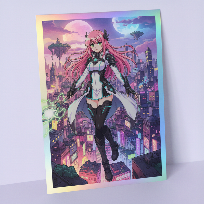 Custom Anime Holo Foil Art Prints