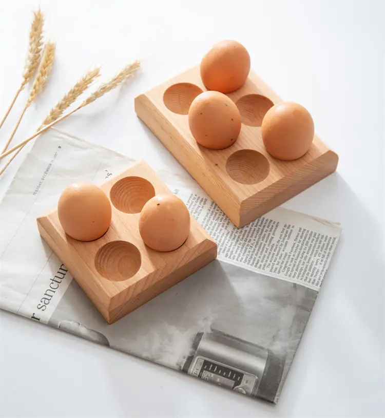 Suporte bandeja de ovos para armazenamento, armazenamento e exibição de 4 6 ovos