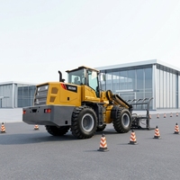 Sollevatore Telescopico 3500, 9500kg, Altezza di Sollevamento 4.8m, 4WD, Motore Deutz CE Euro V, Pala Gommata per Costruzioni e Agricoltura