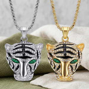 Pendentif Tête de Panthère de Luxe Hip Hop en Argent 925 avec Moissanite et Diamants, Bijou Animalier pour Soirées, Événements et Clubs de Nuit - Product Image 1