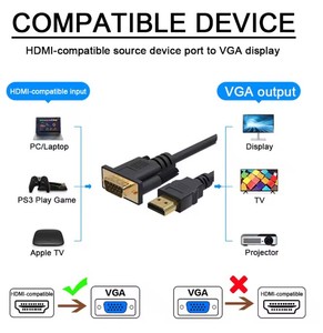 1.8m HDMI để <span class=keywords><strong>VGA</strong></span> chuyển đổi cáp Nam để nam HD video chuyển đổi Cáp màn hình cáp chiếu - Product Image 2