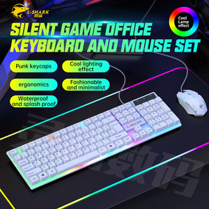 Juego de teclado y mouse para juegos con cable luminoso RGB Accesorios para computadora de escritorio y computadora portátil en stock - Product Image 4