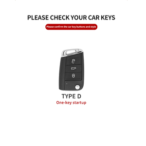 Housse de protection pour clé de voiture en cuir pour Vw Volkswagen <span class=keywords><strong>T</strong></span>-<span class=keywords><strong>roc</strong></span> Bora Cc Tayron Magotan, clé de voiture à distance automatique, durable, anti-rayures - Product Image 3