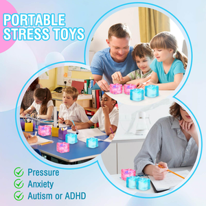 Jouet sensoriel anti-stress en forme de cube de glace, jouet à presser pour enfants, cube carré, jouet sensoriel pour soulager le stress, vente chaude - Product Image 5