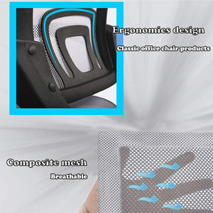 Ergonomische drehbare Executive-Stühle Höhen verstellbarer Computer Mid Back Rolling Task Mesh-Bürostuhl - Product Image 4