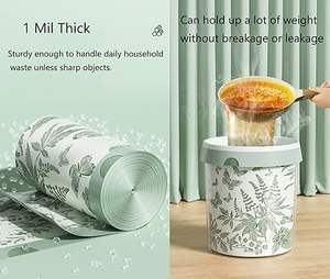 Bolsas de basura gruesas con cordón ajustable Huamaohengchun en tamaños personalizados, adecuadas para diversas ubicaciones del hogar, personalizables. - Product Image 6