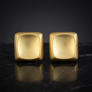 Trendy Vintage Geometric Stud <b>Earrings</b> Zinc Alloy with Pearl <b>Diamond</b> Emerald Gold Plated Unisex for Wedding Party - Product Image 3