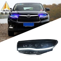 Pièces de voiture modifiées, moule de phares de voiture FQD126, kit de rénovation de phares, couvercle de lentille de phare pour Toyota Highlander 2015-2017