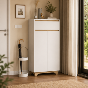 Meuble à chaussures moderne avec tiroir et rangement pour jusqu'à 12 paires - Product Image 4