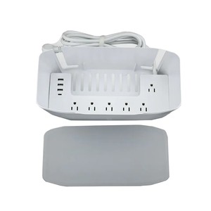 Hot Sell Large Outdoor Storage Box USB Power Strip With Cord Organizer Box Weatherproof Protect Outlet Keep Your Desktop Tidy