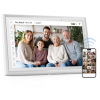 Calendrier numérique OEM 15,6 pouces avec écran tactile Android, organisateur familial, tableau de récompenses et de tâches avec support pour mur ou bureau