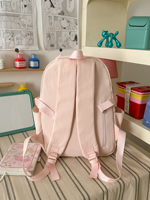 Nouveau Sac à Dos Transparent en PVC Grande Capacité avec Oreilles de Chat et Motif Fraise, Idéal pour l'École et les Étudiants - Collection Été 2026