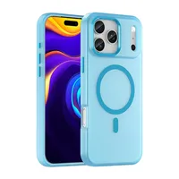 Casing Ponsel Transparan Tipis Matte Untuk IPhone 17 Pro Max 16 15 14Plus 13 12 11 Pro 17Air 16E Penutup Lembut Silikon Magnetik