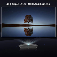 Projecteur Natif X1A 4K MAX Android WiFi 6 BT Projecteur Vidéo pour Smart Home Cinéma 3D Full RGB Triple Projecteur Laser