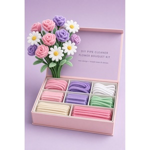 Kit de Manualidades con Limpiapipas para Hacer Ramos Tropicales, Tallos de Chenilla, Set para Hacer Flores - Product Image 6