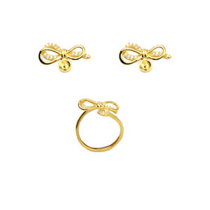 Set de Accesorios para Joyería DIY, Plata S925, Colgante, Pendientes, Anillo, Lazo con Perla, Jade, Ágata, Bandeja Vacía-1365, Set de Joyería de Moda - Product Image 5