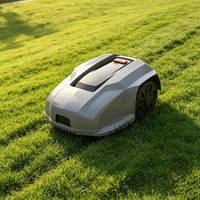 Tondeuse à gazon robotisée électrique de 340 mm avec fil de délimitation, recharge automatique et hauteur de coupe réglable pour VillaLawn