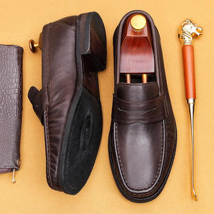 Nouvelles Chaussures Oxford pour Hommes en Cuir Véritable, Style Intemporel, Fermeture à Lacets, Semelle Souple Respirante, Semelle Extérieure Antidérapante en Caoutchouc, Conception Monopièce - Product Image 2