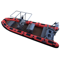 Bateau pneumatique de croisière RHIB 700 de 23 pieds, coque en aluminium, Orca Hypalon, à vendre