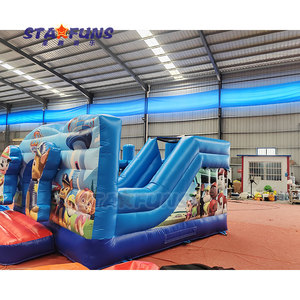 Castillo inflable <span class=keywords><strong>de</strong></span> alta calidad, pata <span class=keywords><strong>de</strong></span> perro <span class=keywords><strong>de</strong></span> dibujos animados, patrulla, castillo hinchable, gorila <span class=keywords><strong>de</strong></span> salto para niños, <span class=keywords><strong>casa</strong></span> <span class=keywords><strong>de</strong></span> rebote inflable con tobogán - Product Image 2
