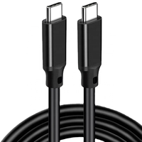 Câbles de données d'alimentation 20Gbps PD 100W 5A avec puce E-Marker TYPE C à TYPE C USB 3.2 Gen 2 HD 4K 60Hz Câble Audio Vidéo Câble Usbc
